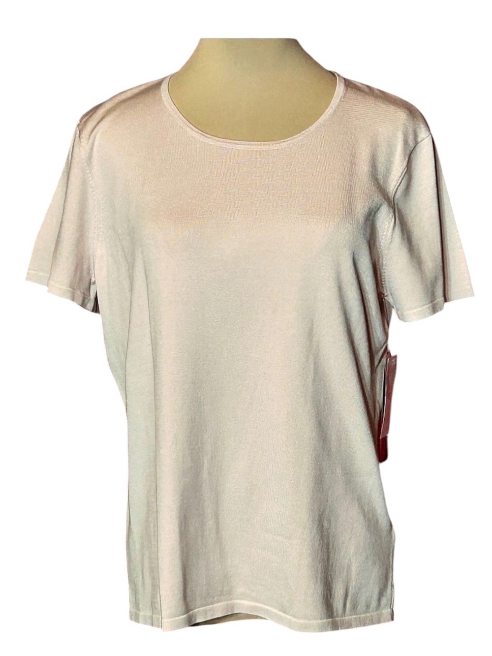 Jones New York Short Sleeve Top in Pink Size Large NWT